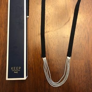 Keep Collective grosgrain and multichain necklace